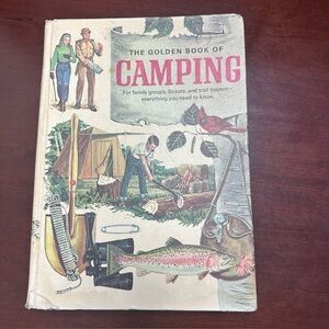 The Golden Book of Camping - Illustrated Outdoor Guide published 1971